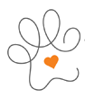 The Modern Dog Paw Logo